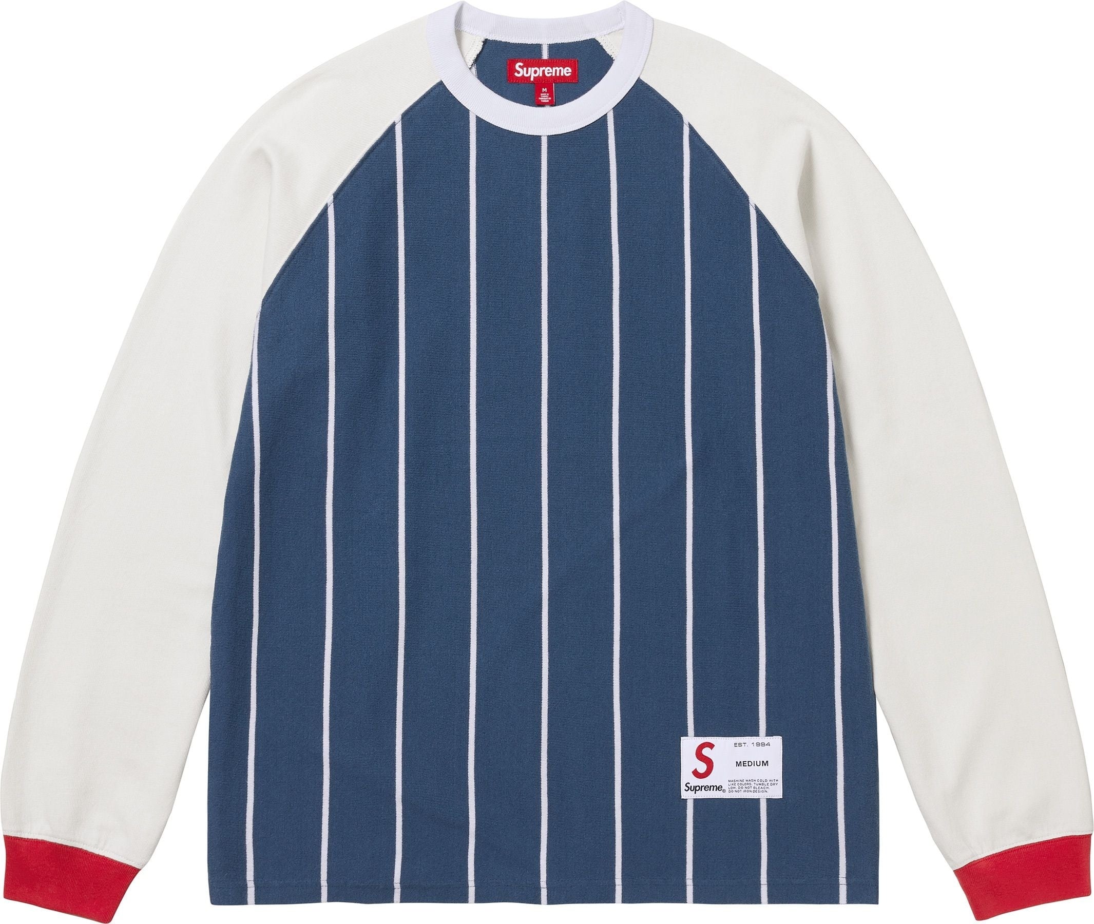 Stripe Raglan L/S Top view 5